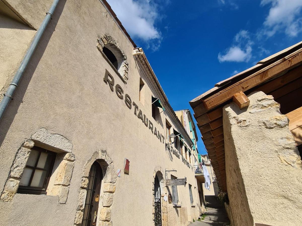 Hotel La Fontaine Saint-Martin-de-Brômes Esterno foto