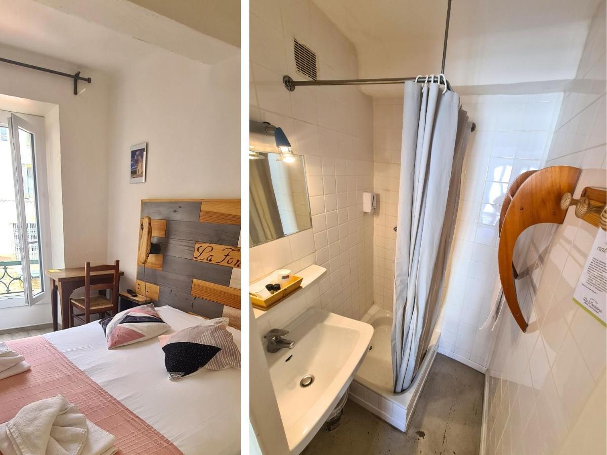 Hotel La Fontaine Saint-Martin-de-Brômes Esterno foto