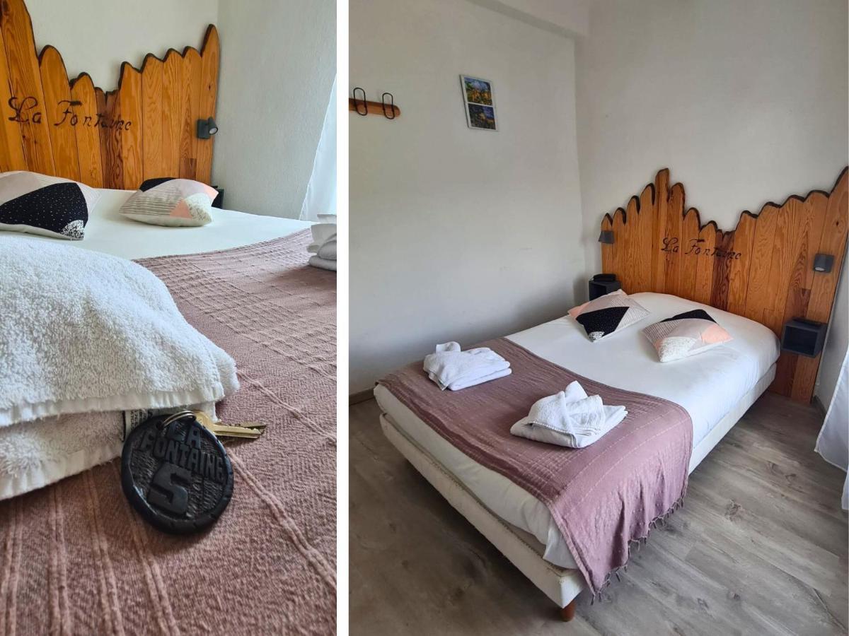 Hotel La Fontaine Saint-Martin-de-Brômes Esterno foto